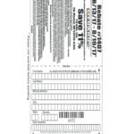 Blank Menards Rebate Form