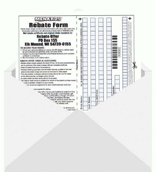 How To Submit Rebate Form From Purchase Online Menards