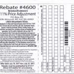 Menards 11 Rebate Adjustment Form