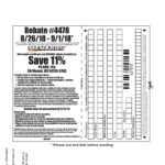 Menards 11 Rebate Form 4478