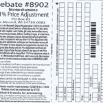 Menards Price Adjustment Rebate Form 8902