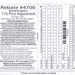 Menards Price Adjustment Rebate Form April 2022