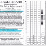 Menards Rebate Form 8600