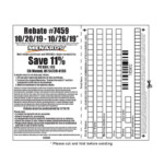 Menards Rebate Form For Purchses Before 11 Off