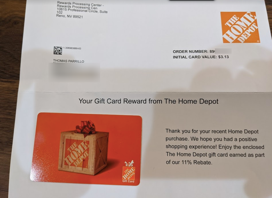 Home Depot Honoring 11 Rebate At Menards