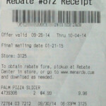 Lost Receipt For Menards Rebate