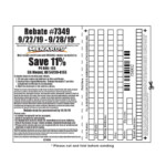 Menards Rebate Slip 7349