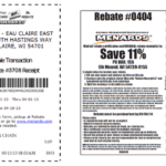 Menards Rebate Return Items