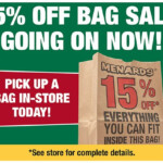 Is Menards 15 Off Bag Sale A Rebate