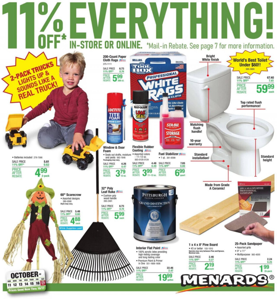 Menards Rebate Week